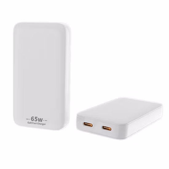 Proveedor de cargadores para computadora portátil Cargador de pared Adaptador de corriente CA/CC GaN de 65 W Función Pd Puerto tipo C Carga de viaje Teléfono móvil Cargador rápido USB para computadora portátil