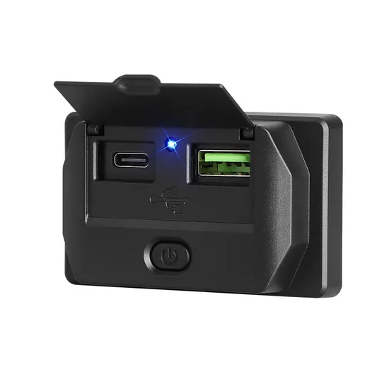 Base de concentrador USB inalámbrico tipo C dual de 7 puertos
