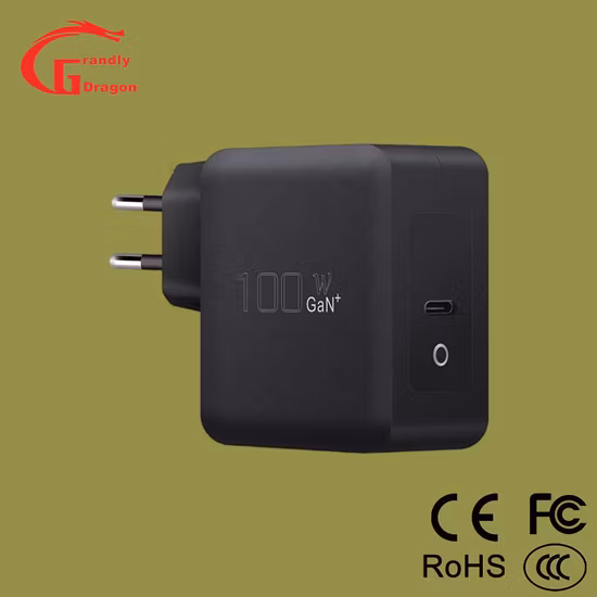 Cargador de pared rápido GaN portátil 100W 120W 140W Adaptador de corriente USB C Pd 1c Fuente de alimentación para tableta Teléfono móvil Laptop MacBook iPhone Xiaomi Samsung Huawei